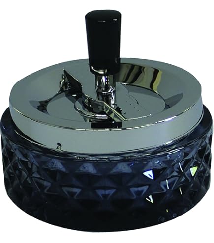 china glitter blue push down cigarette ashtray Amazon.com: 4.75