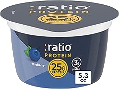 Ratio Yogurt Protein Cultured Dairy Snack, Blueberry, 25g Protein, 5.3 OZ