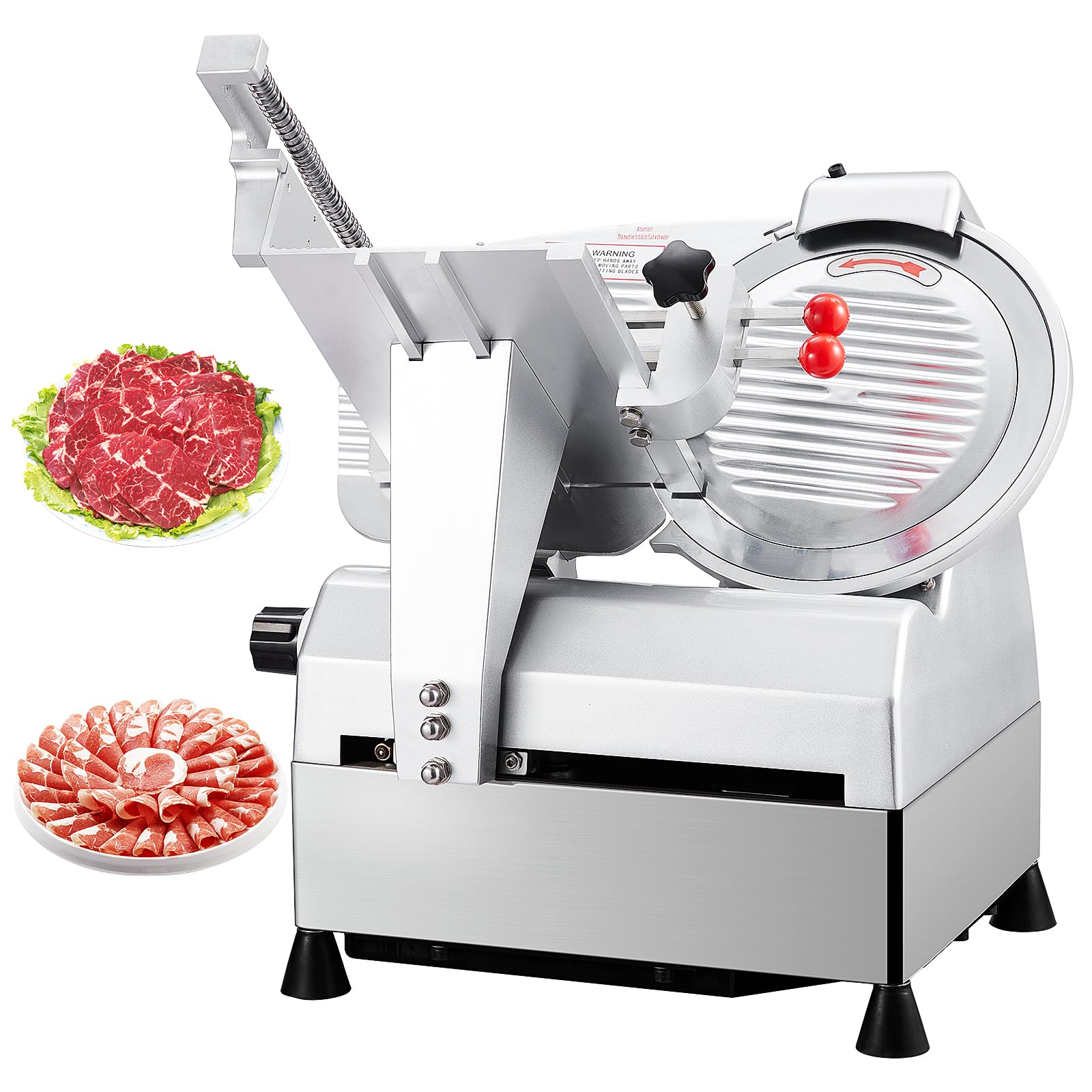Photo 1 of Electric Meat Slicer - 10 Inch Electric Food Slicer With Adjustable Thickness, Stainless Steel Blade, 800W Power, for Home and Commercial Use