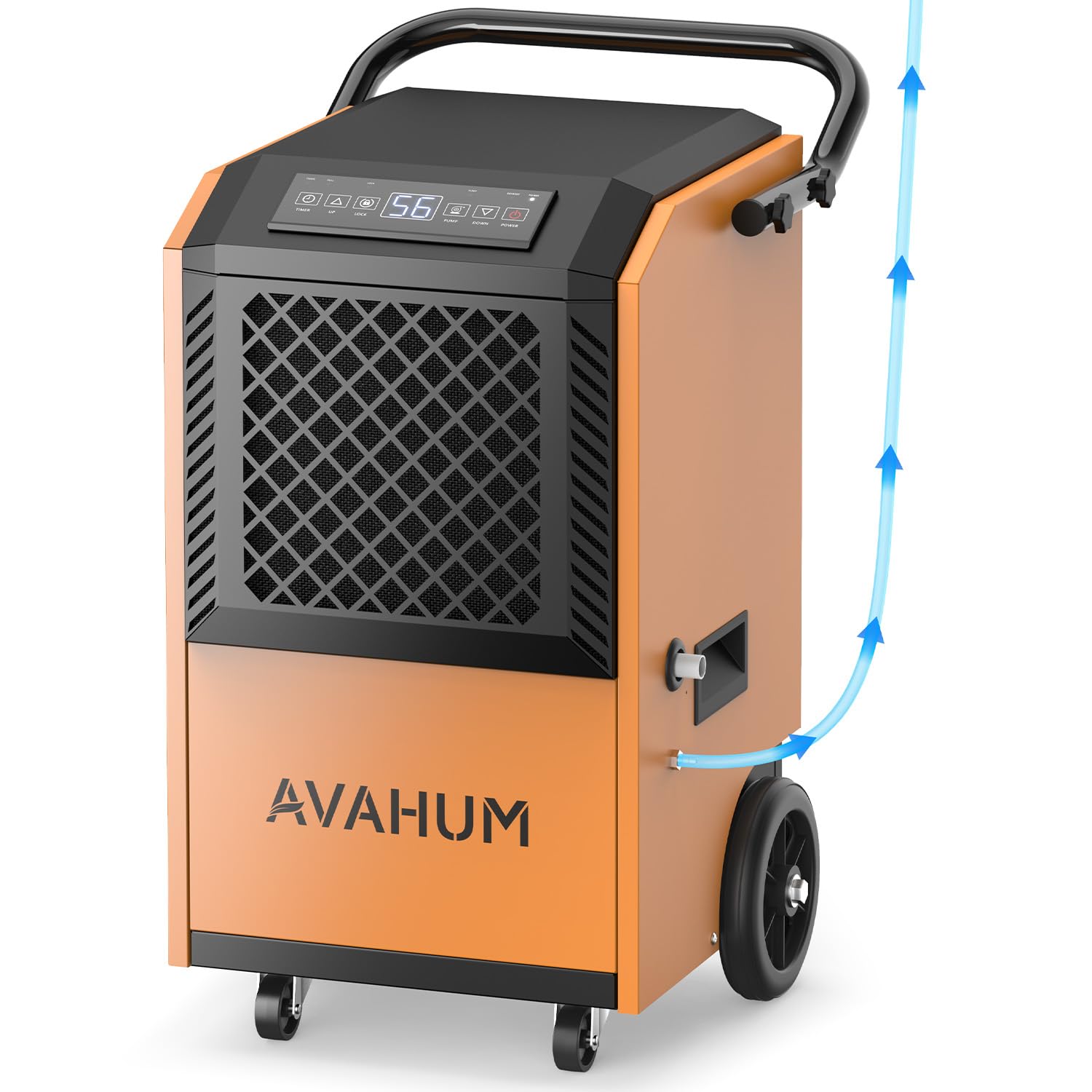 Photo 1 of AVAHUM 160 Pint Commercial Dehumidifier with Built-in Pump, Industrial Dehumidifier for Basement & Warehouse, 7500 Sq.Ft Large Dehumidifier with Drain Hose, Auto Defrost, 24H Timer, Auto Restart