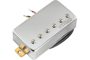 MUSICLILY Wilkinson Vintage Alnico 5 Bridge Humbucker Pickup for Epiphone USA Les Paul SG Style Electric Guitar, Chrome