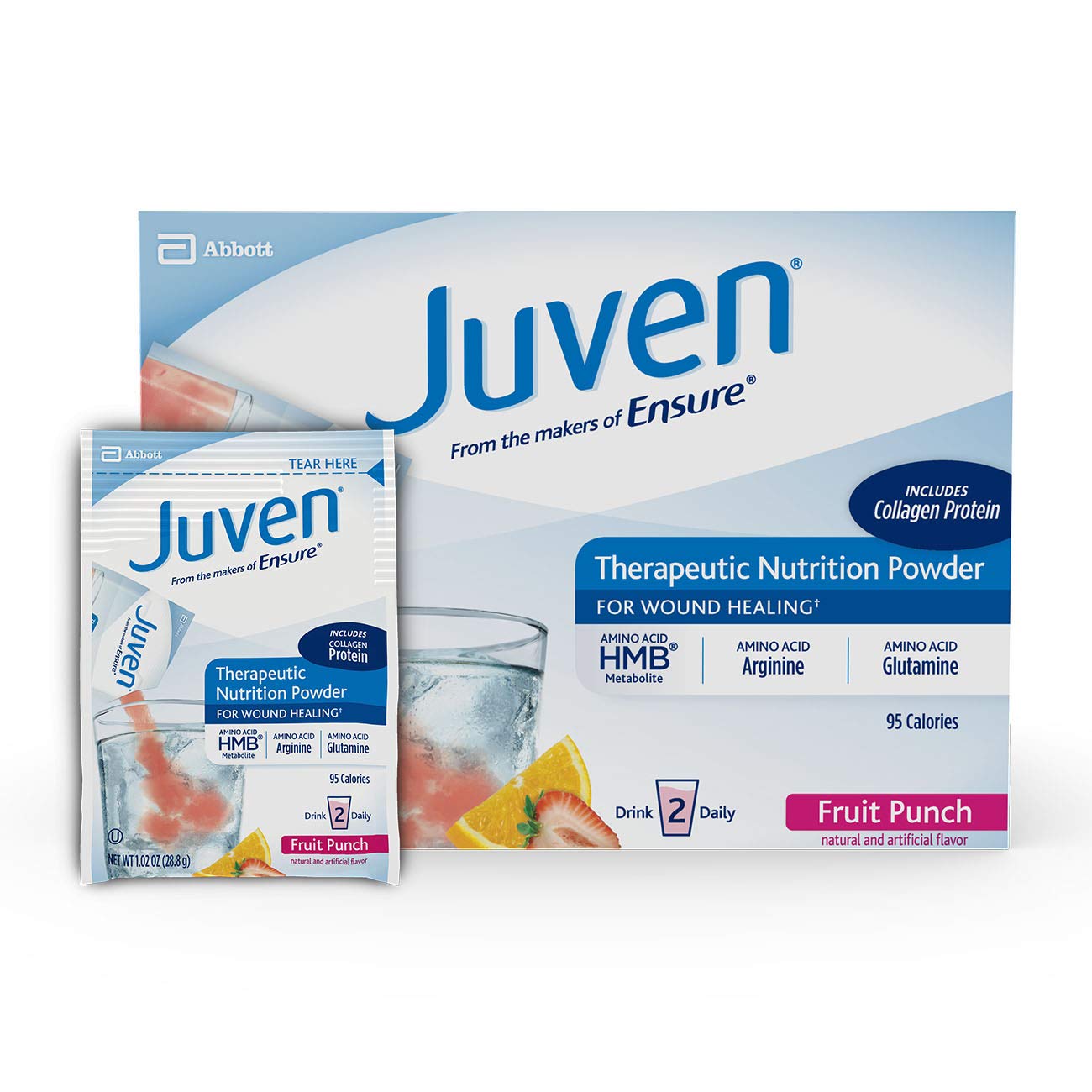 Juven Therapeutic Nutrition Drink Mix Powder for Wound Healing Includes