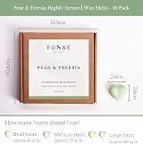 Fosse Living Pear & Freesia Soy Wax Melts 16 Pack 96+ hrs Vegan UK view 5