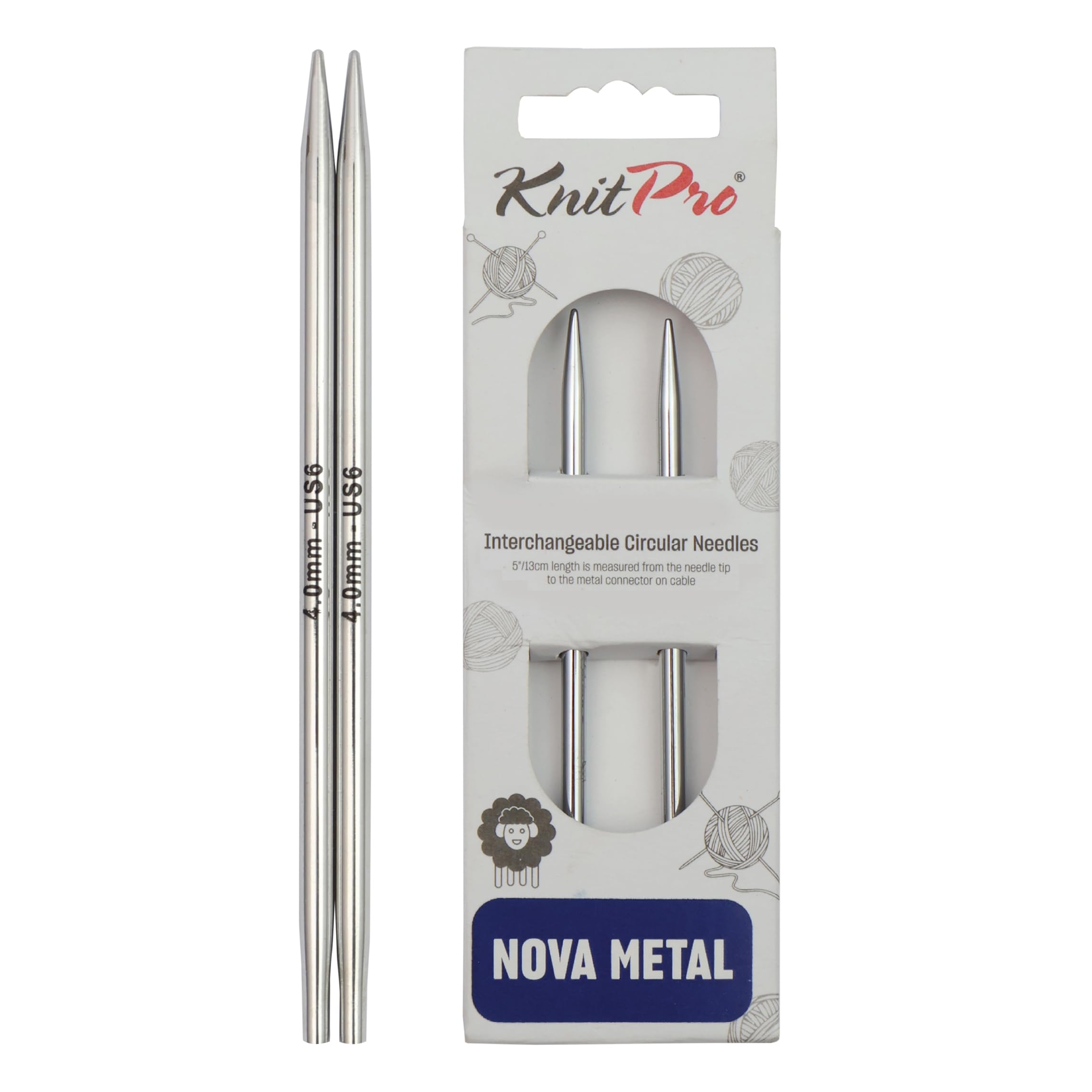 KnitPro Nova Interchangeable Circular Needles 5" (13cm) | 4.00mm — image 1