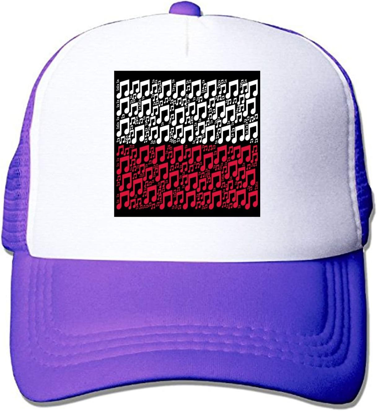 Adults Mesh Polish Music Notes Print Sun Hat Trucker Baseball Cap Hat