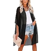 Women's Kimono Swimsuit Coverups Summer Beach Casual Loose Cardigans for Swimwear