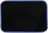 Streetwize Velour Car Floor Mat Set Black 4 Pcs Anti-Slip with Blue Binding view 4