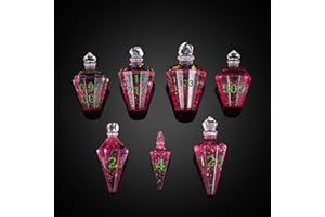 Cusdie 7-Die Sharp Edges DND Dice Set, Potion Shaped D&D Dice, Handcrafted Polyhedral Dice Set, Potion Dice for TTRPG Role Pl