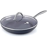 GreenPan Lima 12" Ceramic Non-Stick Covered Frypan, Gray - CW0004157