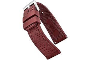 STUNNING SELECTION ALPINE Sporty Premium Soft Silicone Adjustable Watch Band - Replacement Rubber Watch Bands for Women & Men - Waterproof Quick Release Watch Straps - Compatible with Regular & Smart Watch Bands