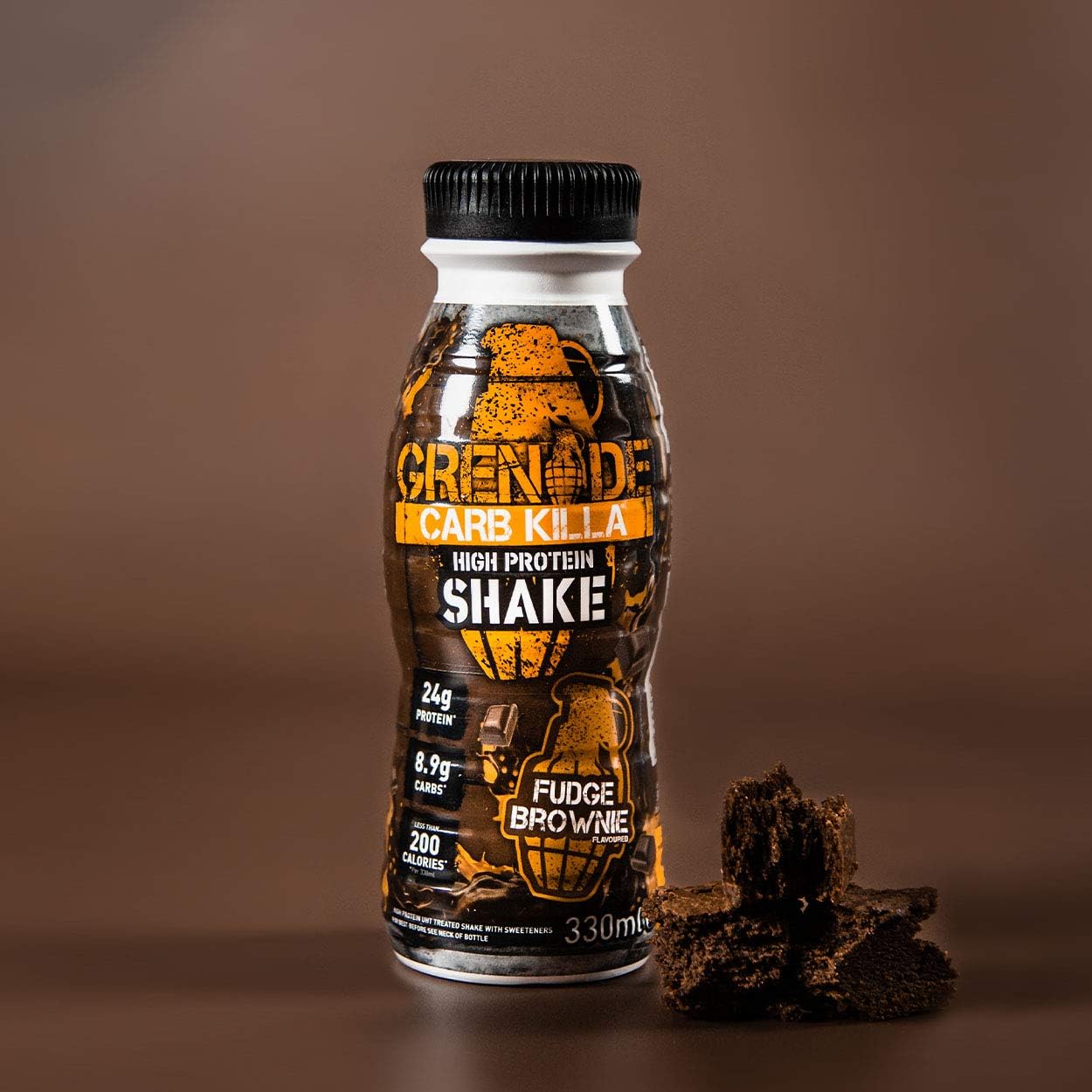 Grenade Fudge Brownie High Protein Shake, 8 x 330 ml - Ready to Drink Milk Protein Shakes with over 24 g Protein per Bottle - Image 4