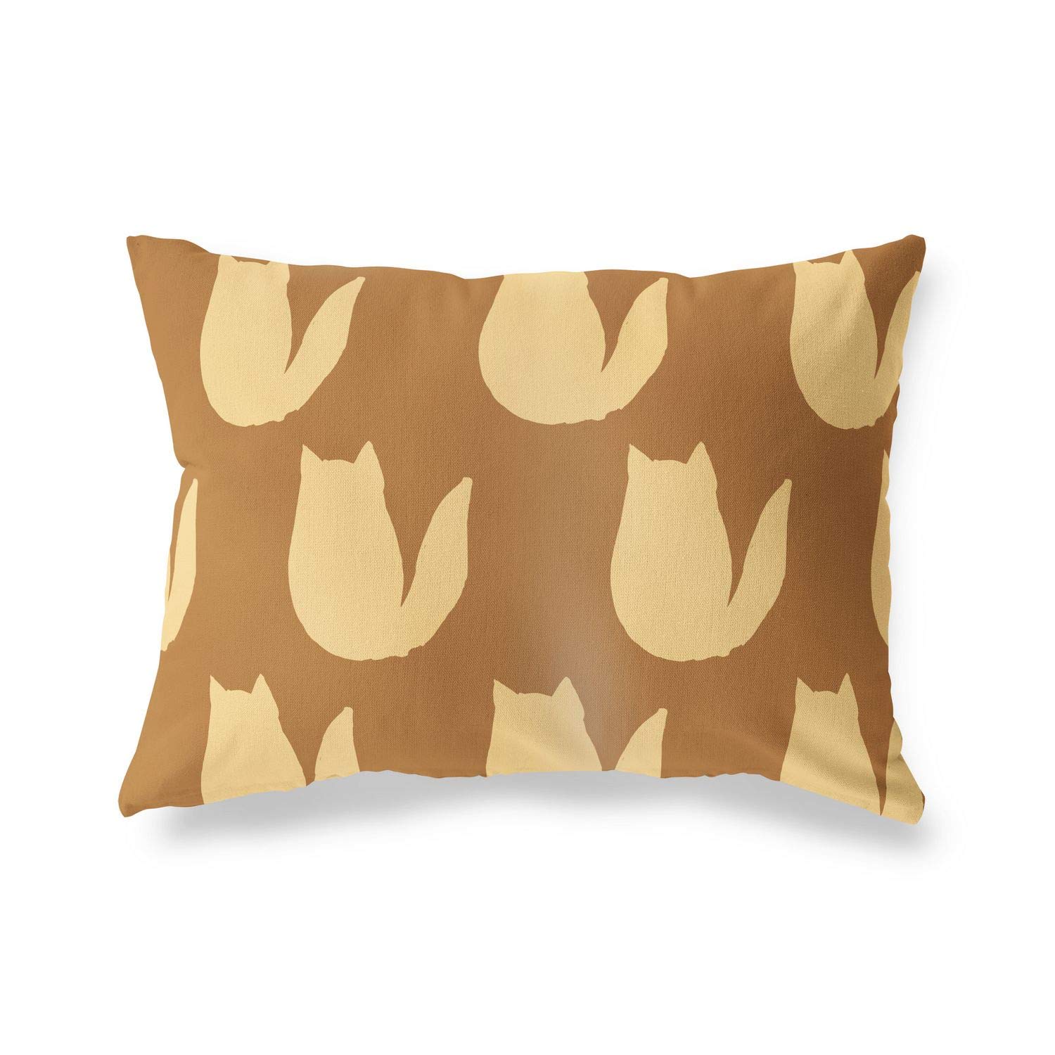 BonaMaison Decorative Cushion Cover, Brown Tones Throw Pillow Covers, Home Decorative Pillowcases for Livingroom, Sofa, Bedroom, Size: 45X60 Cm - Designed and Manufactured in Turkey