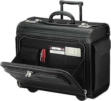 leather rolling briefcase for lawyers