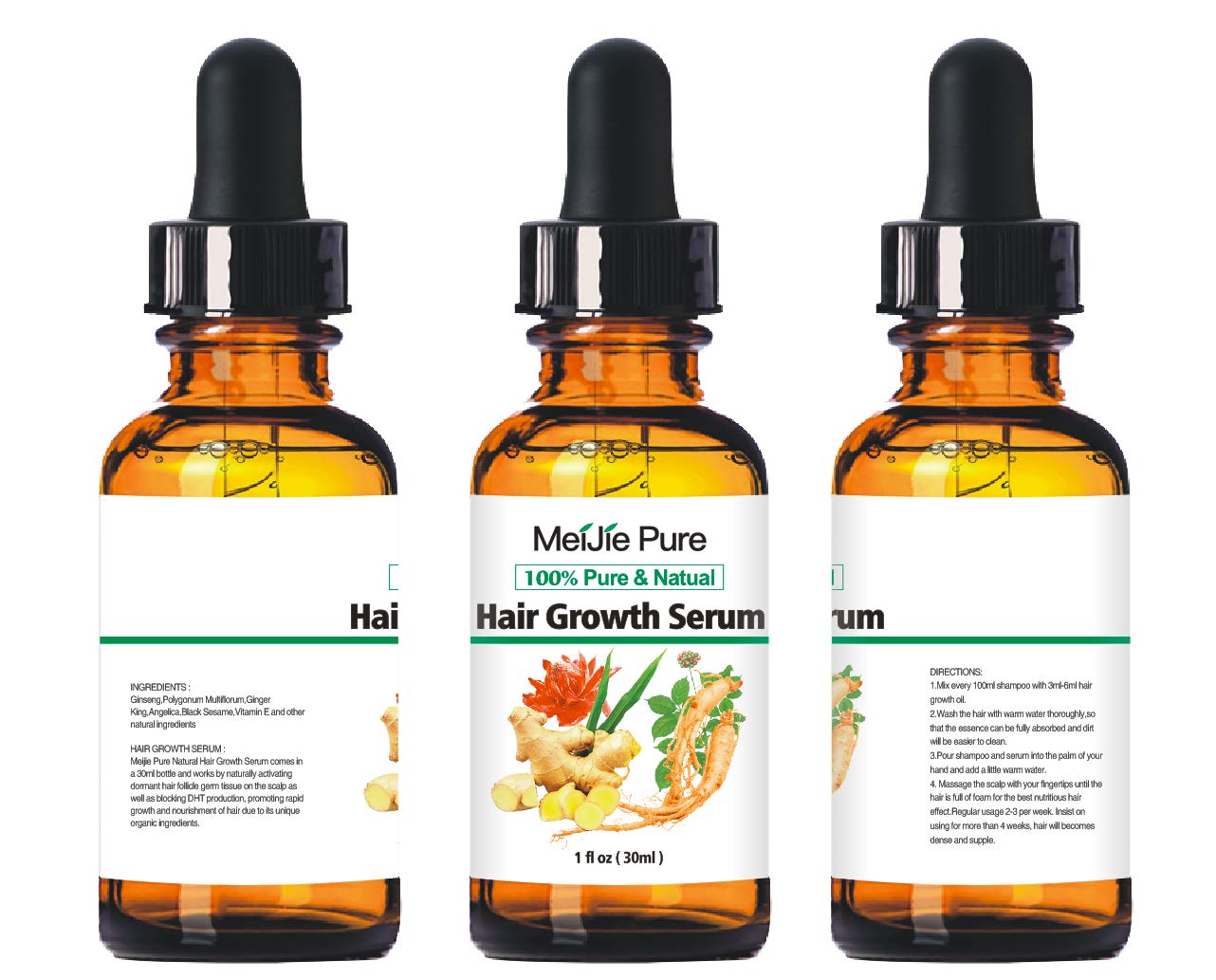 Hair Growth Serum, 2021 Hair Growth Treatment, Hair Serum, Anti Hair Loss, Thinning, Balding, Repairs Hair Follicles, Promotes Thicker, Stronger Hair, And Promotes Hair Regrowth : Beauty