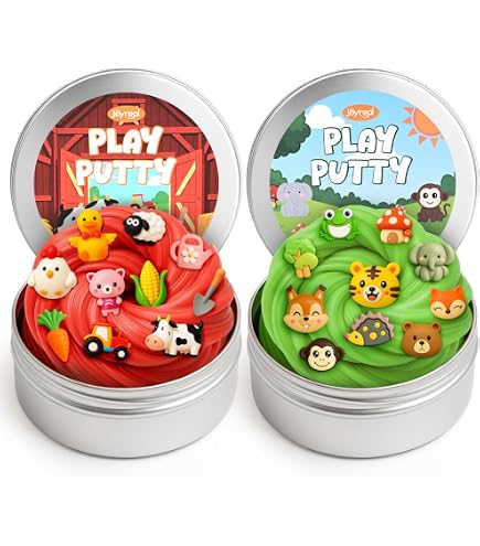 putti Amazon.com: Joyreal 2 Pack Therapy Putty for Kids, Farm & Forest
