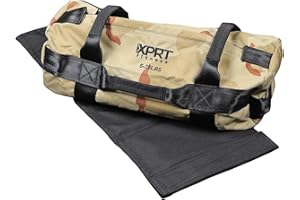 XPRT Fitness Workout Sandbag for Heavy Duty Workout Cross Training 7 Multi-positional Handles - Color Army Green/Black/Camo