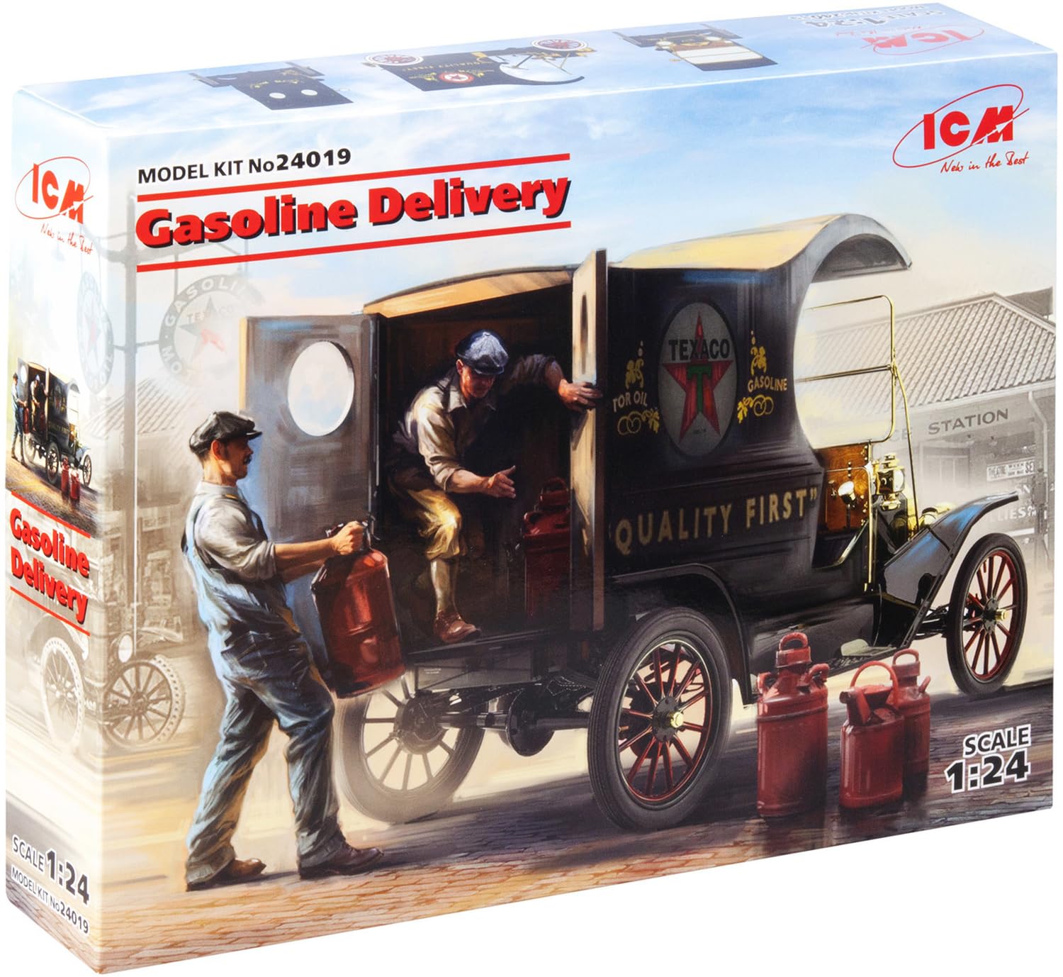 ICM 1:24 - Gasoline Delivery, Model T 1912 Delivery Car