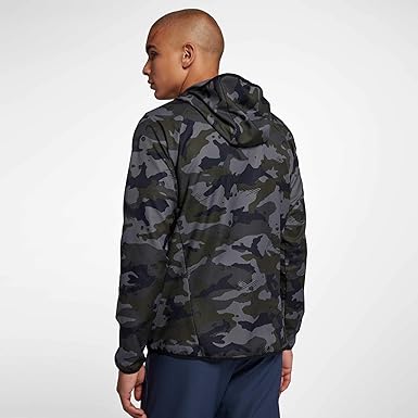 nike men's dry woven camo training jacket