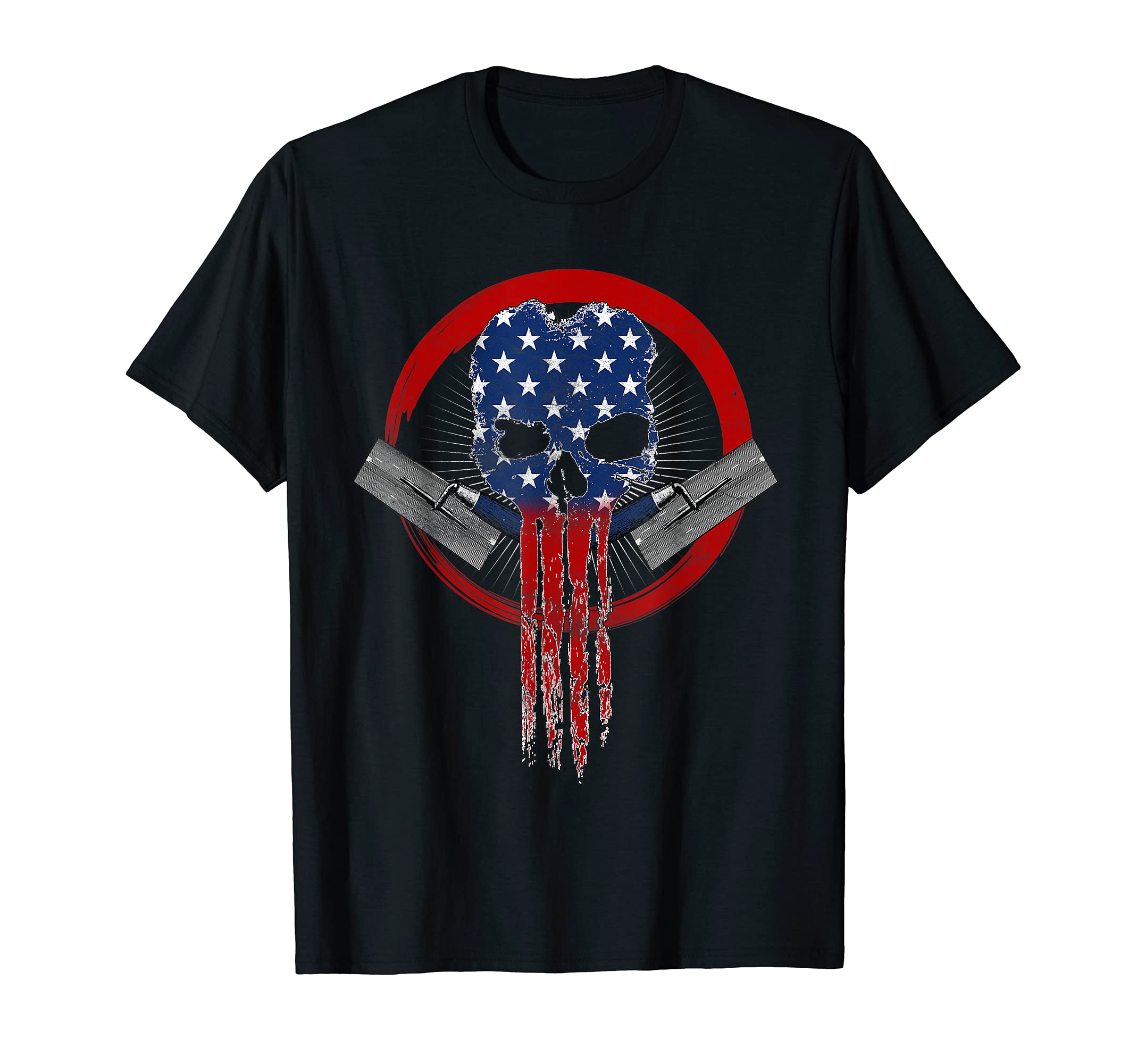 Concrete Finisher Patriotic American Flag Cement Mason T-Shirt