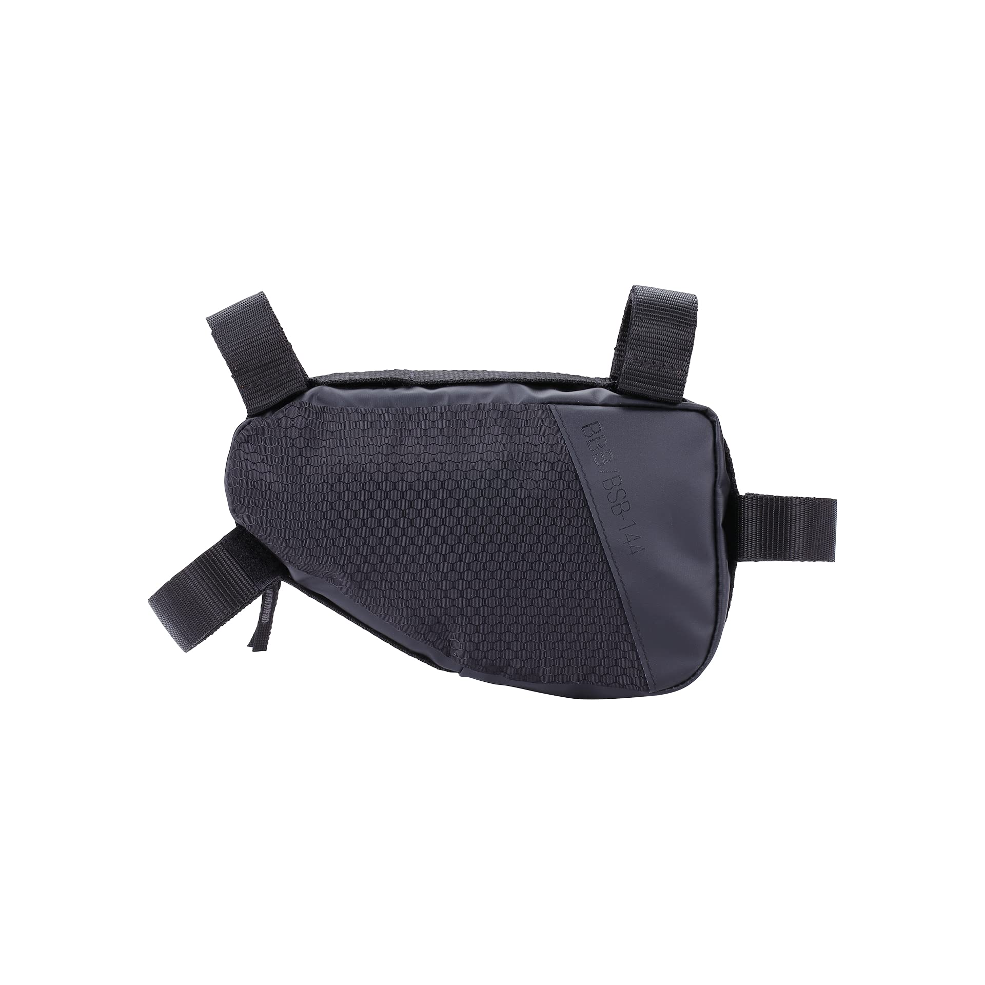BBB Cycling Triangle Frame Bag Bikepacking Storage Top Tube Bicycle Frame Bag Lightweight and Durable Bike Frame Bag Cycle MTB Road and Urban Bikes CornerCaddy BSB-144, Black