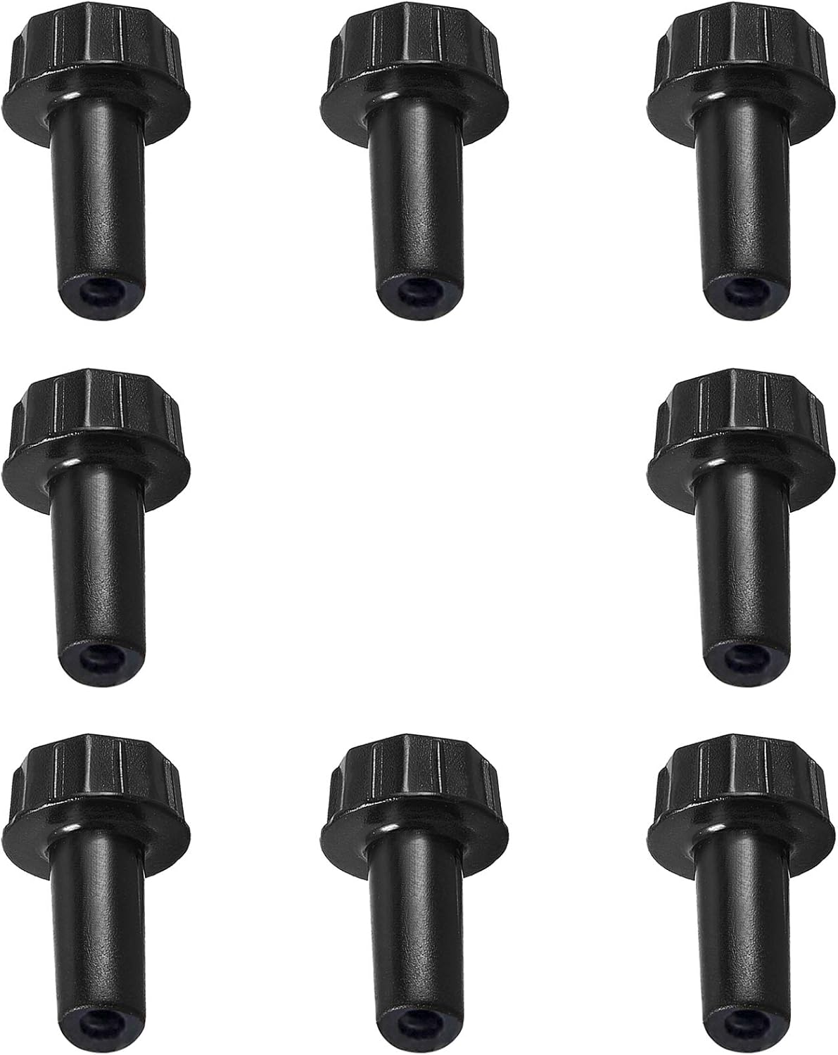 ECUDIS 8 PCS Plastic Lamp Switch Turn Knob, On/Off Replacement Light