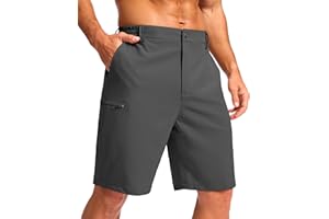 G Gradual Men's Casual Shorts 7"/ 9" Lightweight 4 Pockets Stretch Quick-Dry Summer Shorts for Golf Work Hiking Trips