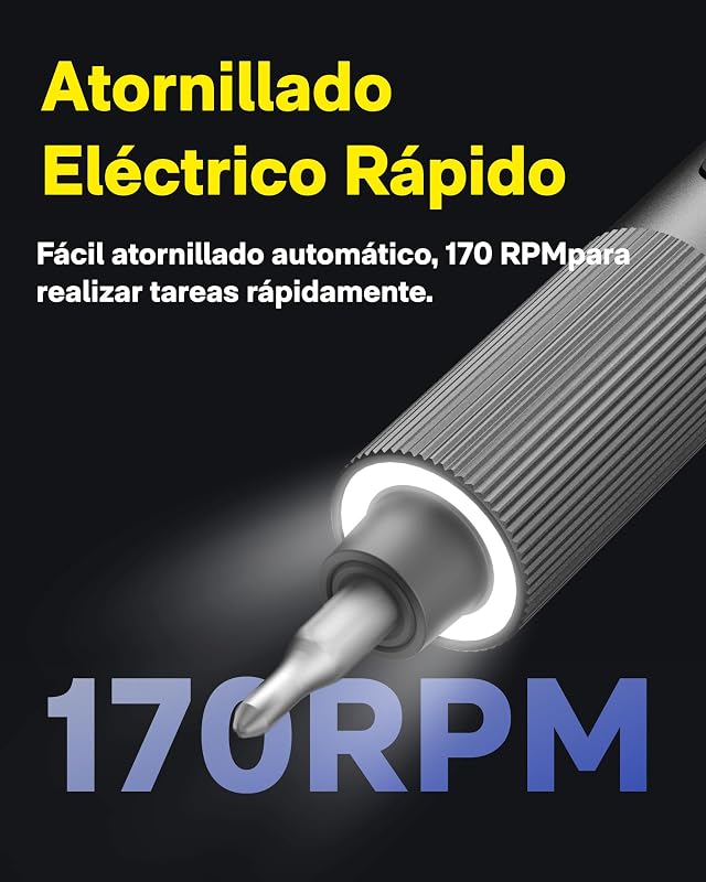 Chave de fendas elétrica Precision 25 em 1, pontas magnéticas S2