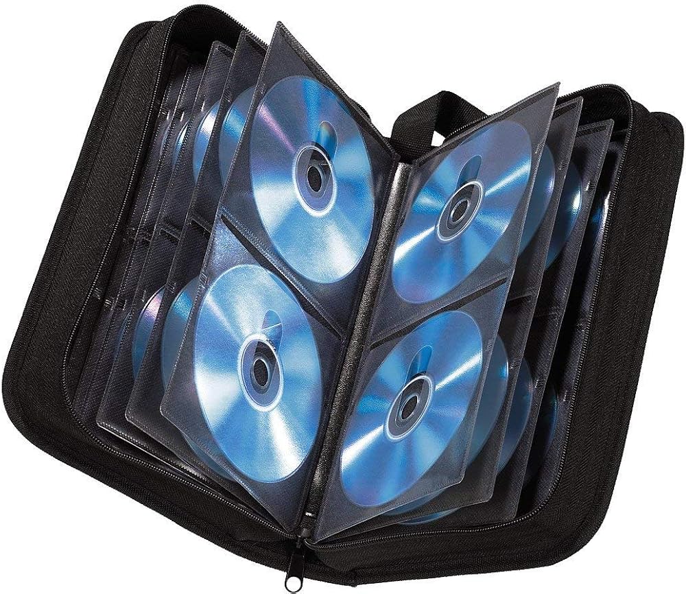 Hama CD Wallet 80 Discs Black | CD/DVD/Blu-ray Storage Folder