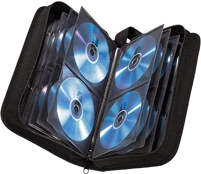 Hama CD Wallet 80 Discs Black | CD/DVD/Blu-ray Storage Folder