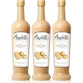 Amoretti Premium White Chocolate Syrup 750ml 3 Pack