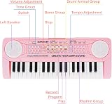 Shayson 37 Keys Kids Keyboard Piano with Microphone Pink 3-12 Years view 4