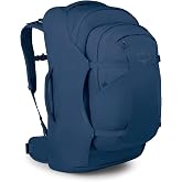 Osprey Farpoint 70L Men's Travel Backpack, Blue OS | carry on bag, laptop sleeve, personal item, detachable daypack, personal item backpack, Blue color, OS size
