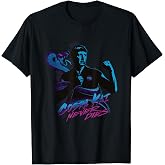 Cobra Kai Never Dies Johnny Blue Silhouette TV Show T-Shirt