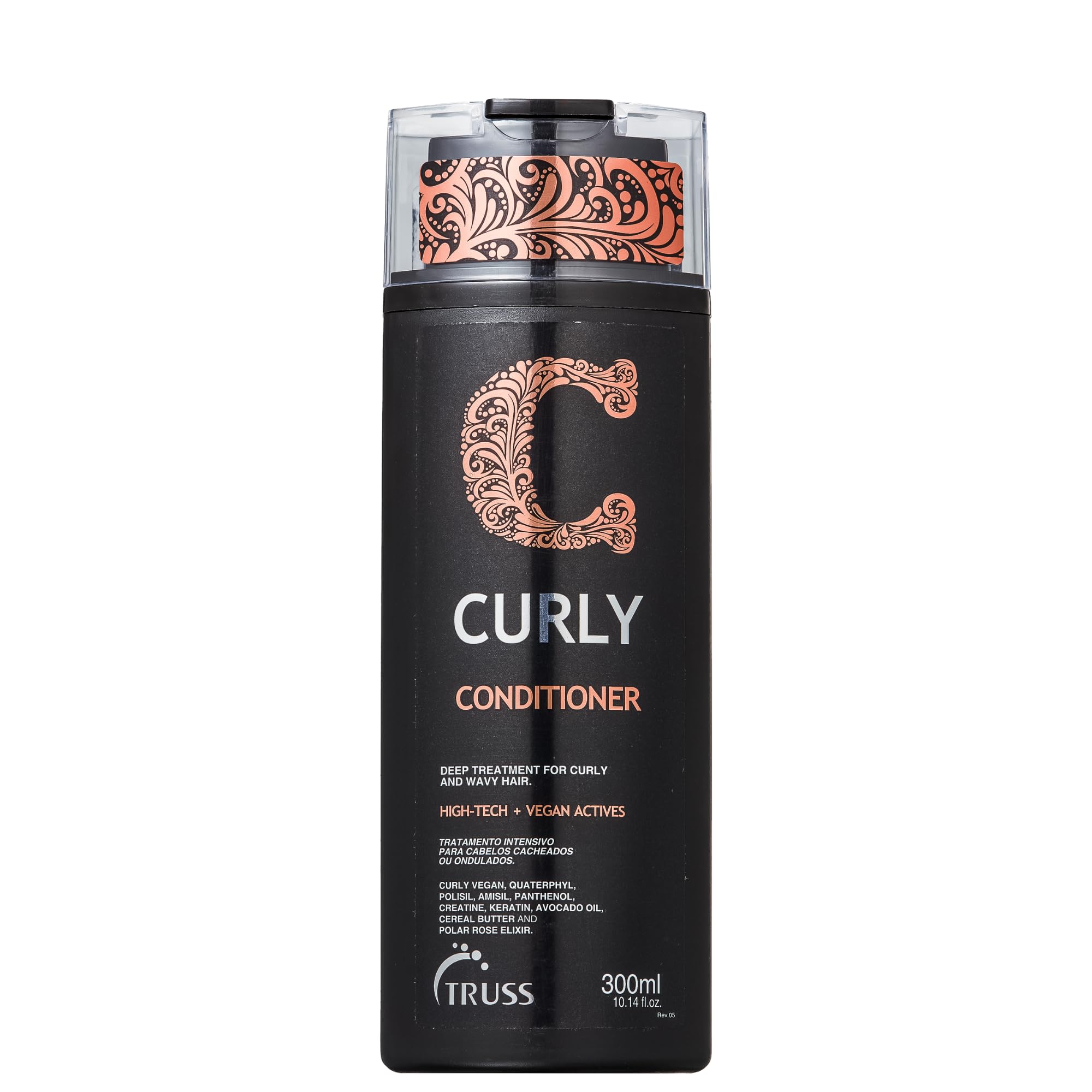 TRUSS Curly Conditioner - Restore, Repair & Strengthen Curly, Wavy, Highly Textured, Dense & Damaged Hair. Define, Detangle, Controls Frizz, Block Humidity for All Curly Hair Types, Lengths, Textures