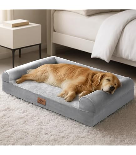 SlumberPet Heavy Duty Chew-Resistant Dog Bed - Nylon With Teflon, Indoor/Outdoor, Machine Washable