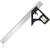 Mr. Pen- Combination Square, 30cm Combo Square, Carpentry Tools, Carpenter Square, Woodworking Tools, Metal Ruler, Framing Sq