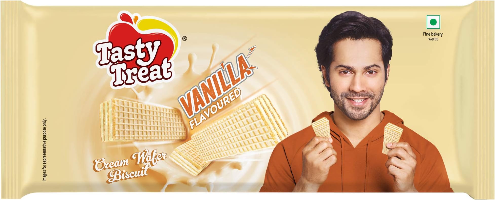 Tasty Treat Wafer Biscuit Vanilla, 75 g