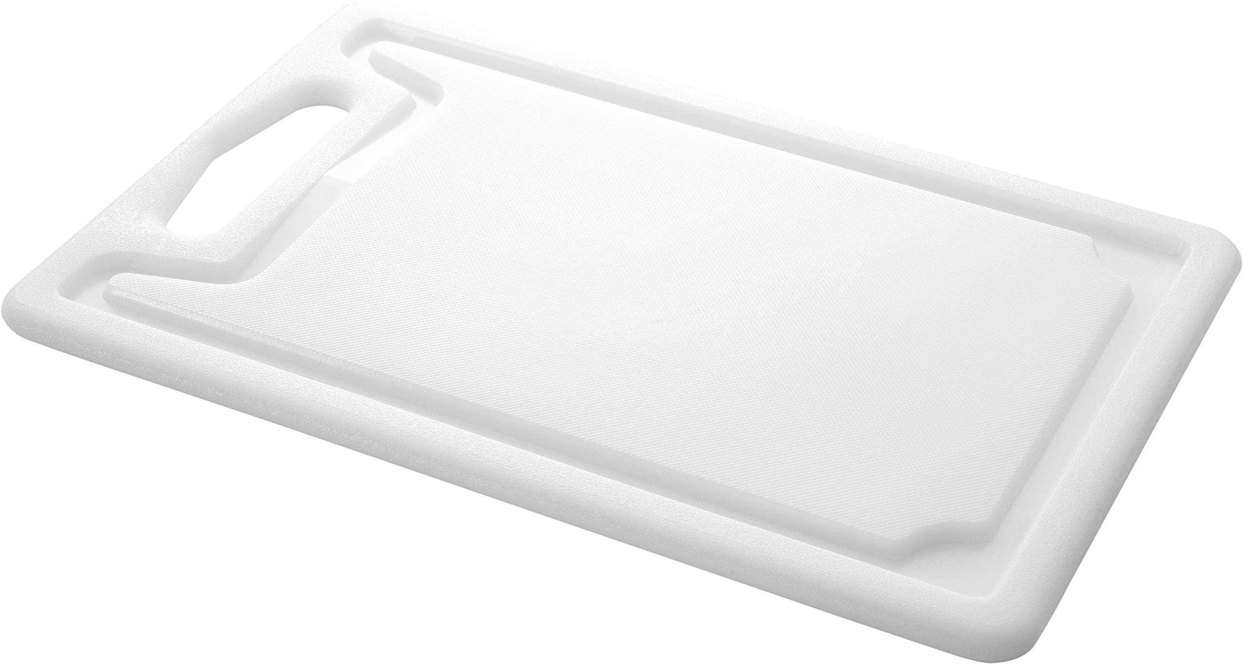 Grunwerg CB-812 Deluxe Polyethylene Cutting Board, White, 20 x 30 x 1 cm
