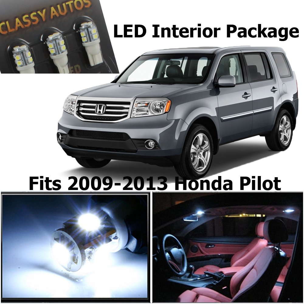 Amazon.com: Classy Autos Honda PILOT White Interior LED Package (11  Pieces): Automotive