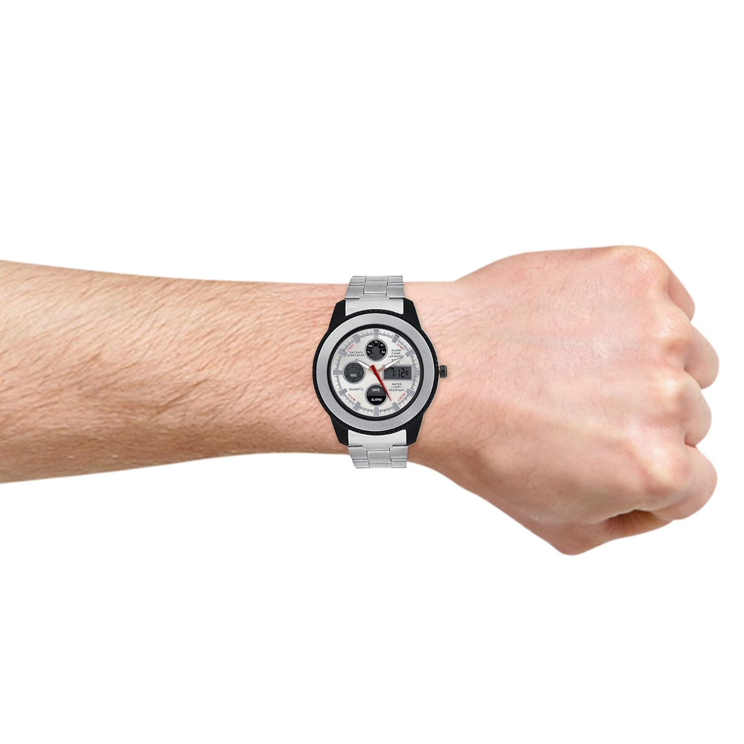 iik collection silver dial analogue men's and boys watch by kt fashions (iik-810m)