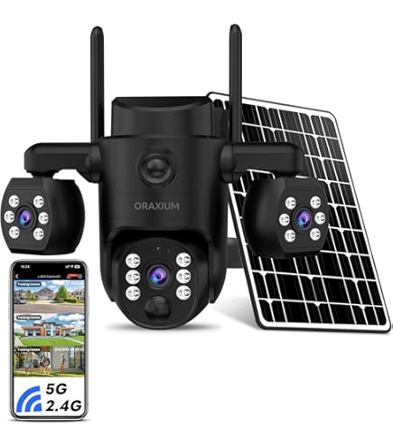 Amazon.com: ORAXIUM Triple Lens Outdoor Wireless Security Camera