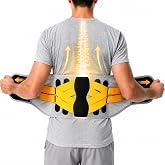 Dekvoraq Lower Back Brace for Men &amp; Women, Adjustable Lumbar Support Belt | dual pull adjustable straps,ergonomic contoured fit,breathable lightweight material,versatile daily use