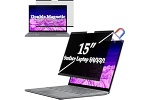 IPROKKO Surface Laptop Privacy Screen 5/4/3/2/1-15 inch, Magnetic Removable Privacy Screen Filter for Microsoft Surface Laptop, Anti-Glare Blue Light Screen Protector
