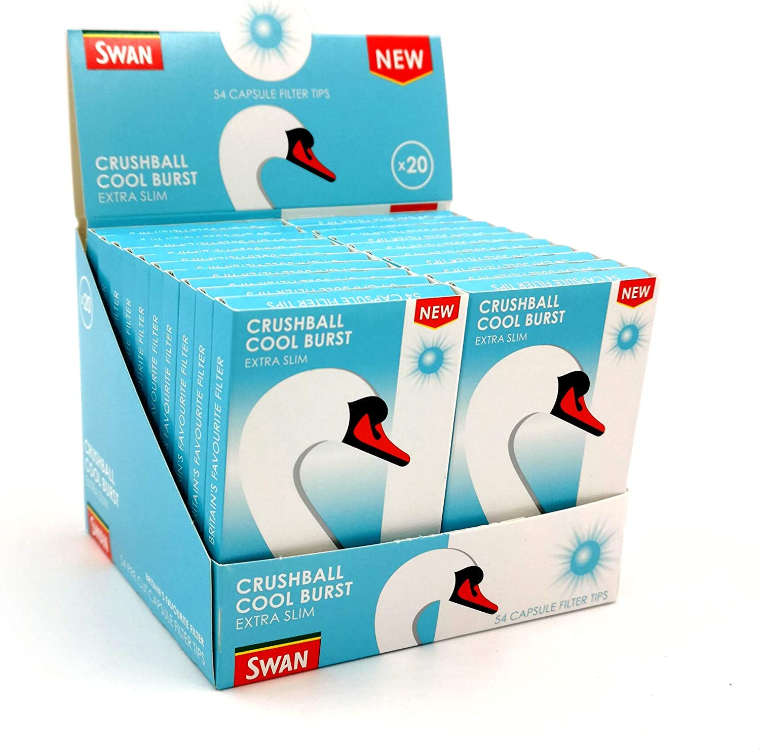 Swan Cool Burst Crushball Extra Slim Filter Tips (10)