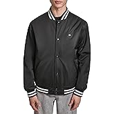 Champion Men's Logo Striped-trim Varsity Jacket