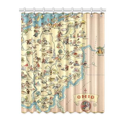 Amazon Com Lumosprint Vintage 1935 Ohio State Map Window