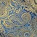 Metallic Paisley Brocade Fabric 60