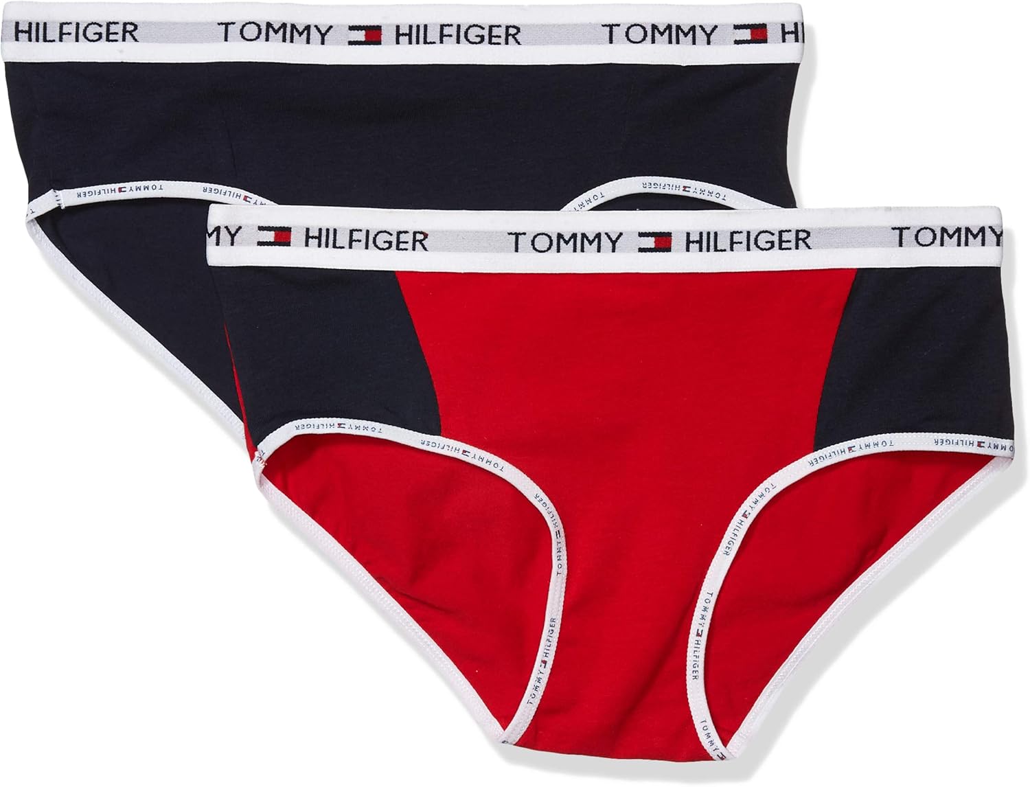 Tommy Hilfiger Women's Sporty Band Hipster Underwear Panty, 2 Pack at