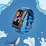 BIGCHINAMALL Kids Fitness Tracker Smartwatch Heart Rate Water Resistant Blue view 8
