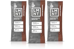 LMNT Keto Electrolyte Powder Packets | Paleo Hydration Powder | No Sugar, No Artificial Ingredients | Chocolate Salt | 30 Sti
